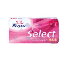 Fripa Toilettenpapier Select 1030807 3-lagig weiß 8 Rl./Pack.