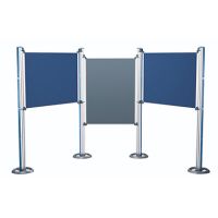 Nobo Säule mit Fuß 1902216 1976x 100x60mm Aluminium silber