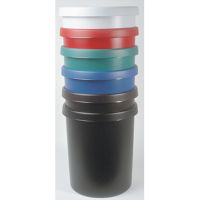 helit Papierkorb H6106234 39x48cm 45l rund Polyethylen blau