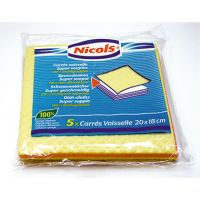 Schwammtuch 26167 18x22cm farbig sortiert 5 Stück