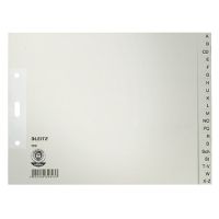 Leitz Register 12100085 A-Z DIN A4 Tauenpapier grau