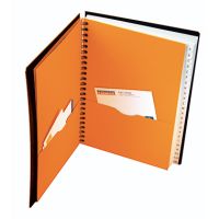 Oxford International Adressbook/357001810 A5 orange/rot/grau kariert 80g/qm 80BL