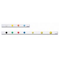 magnetoplan Leiste magnetowand 16271M 5x100cm weiß +6Magnete