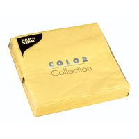 PAPSTAR Serviette 12437 33x33cm 3lagig gelb 20 Stück