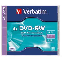 Verbatim DVD-RW 43285 4x 4.7GB 120Min Jewelcase 5 Stück