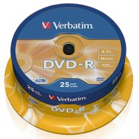 Verbatim DVD-R 43522 16x 4,7GB 120Min. Spindel 25 Stück