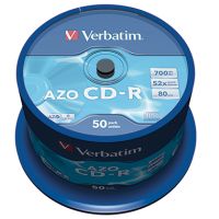 Verbatim CD-R 43343 52x 700MB 80Min. Spindel 50 Stück