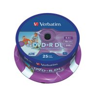 Verbatim DVD+R 43667 8x 8,5GB DIN lang 240Min. Spindel 25 Stück