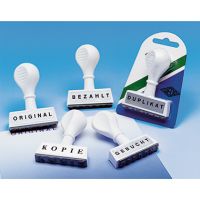 WEDO Textstempel Erledigt45mm Kunststoff weiß