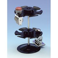 WEDO 641201 Stempelträger für 12 Stempel rund schwarz