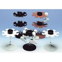 WEDO 641201 Stempelträger für 12 Stempel rund schwarz