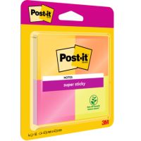 Post-it Haftnotiz Super Sticky 6910YPOG 48x48mm sort. 4 Stück