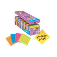 Post-it Haftnotiz Super Sticky 654SE24P 76x76mm sort. 24 Stück