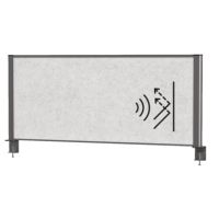 MAUL Tisch-Trennwand MAULconnecto 120x50cm Akustik h.gr/an