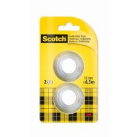 Scotch Klebefilm 136R2 12mmx6,3m beidseitig klebend 2 Stück