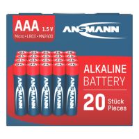 ANSMANN Batterie 5015538 Alkaline Micro AAA LR03 20 Stück