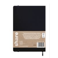 share Journal Y-07-10-02 A5 blanko schwarz