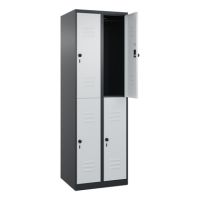 C+P Spind Classic PLUS doppelt 2Abteile 1850x600x500mm s.gr/l.gr