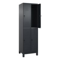 C+P Spind Classic PLUS doppelt 2Abteile 1950x600x500mm s.gr/s.gr