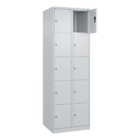 C+P Schließfachschrank Classic PLUS 2x5Fächer 1850x600x500mm l.gr/l.gr