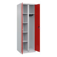 C+P Garderobenschrank Classic PLUS 2Abteile 1850x600x500mm l.gr/rt