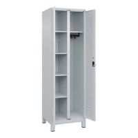 C+P Garderobenschrank Classic PLUS 2Abteile 1950x600x500mm l.gr/l.gr