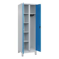 C+P Garderobenschrank Classic PLUS 2Abteile 1950x600x500mm l.gr/l.bl