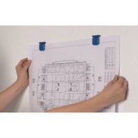 MAUL Planhalter S 6240035 1,2x4cm Kunststoff blau 10 Stück