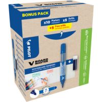 PILOT Whiteboardmarker Vboard 5080703G10M 2,3mm blau Set 10 + 10 Minen gratis