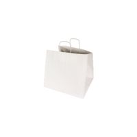 Papiertragetasche 350x260x120mm 80g weiß 25 Stück
