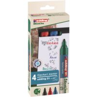 edding Flipchartmarker 31 EcoLine 4-31-4 1,5-3mm sortiert 4 Stück