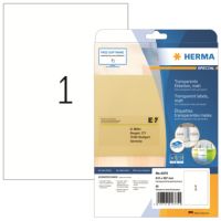 HERMA Folienetikett 4375 210x297mm transparent 25 Stück