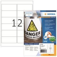 HERMA Etikett Outdoor 9538 99,1x42,3mm weiß 480 Stück