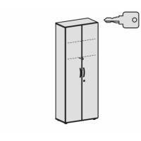 Geramöbel Flügeltürenschrank Flex S-386128-WW 6OH Garderobe weiß