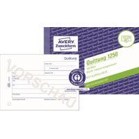 Avery Zweckform Quittung 1250 DIN A6 quer 100Blatt