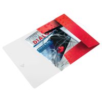 Leitz Eckspannermappe WOW 45990026 DIN A4 3Klappen PP rot