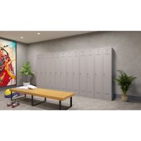 Phoenix Schließfach-Spind PL1130GGK 1Tür gr/gr Schlüsselschloss