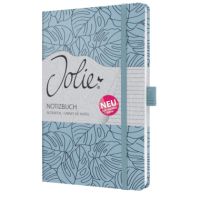 SIGEL Notizbuch Jolie JN353 A5 lin 174S Blue Monstera