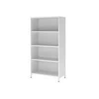 Hammerbacher Regal FlexWall 4OH Sockel weiß