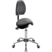 Meychair Hocker 4132 A4R-MED-TR-KL2 Rollen Rücken sw