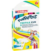 edding Textilmaler FUNTASTICS TEXTILE FUN 4-17-5 sort. 5St.