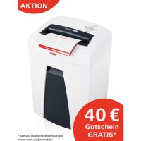 HSM Aktenvernichter SECURIO C18 1913121 Partikelschnitt 3,9x30mm + 40 € Universalgutschein gratis