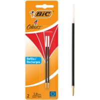 BIC Kugelschreibermine 4 Colours 929243 0,4 mm rot 2 Stück