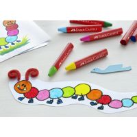 Faber-Castell Wachsmalstift Jumbo 120011 farbig sortiert 12 Stück