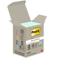 Post-it Haftnotiz Recycling Notes 653-1GB 51x38mm sortiert 6 Stück
