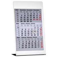 GÜSS Dreimonats-Tischkalender 2026 77000 180x105 Edelstahl