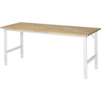 RAU Arbeitstisch 2000x800x760-1080 B-Platte 25mm l.gr