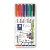 STAEDTLER Whiteboardmarker Lumocolor 301 WP6 1mm sort. 6St.
