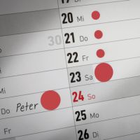 Avery Zweckform Markierungspunkt 3141 12mm rot 270 Stück