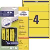 Avery Zweckform Ordneretikett L4769-20 61x192mm gelb 80 Stück